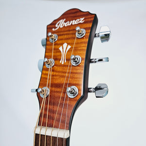 Ibanez Acoustic Electric Guitar - Vintage Violin AEG70VVH Headstock