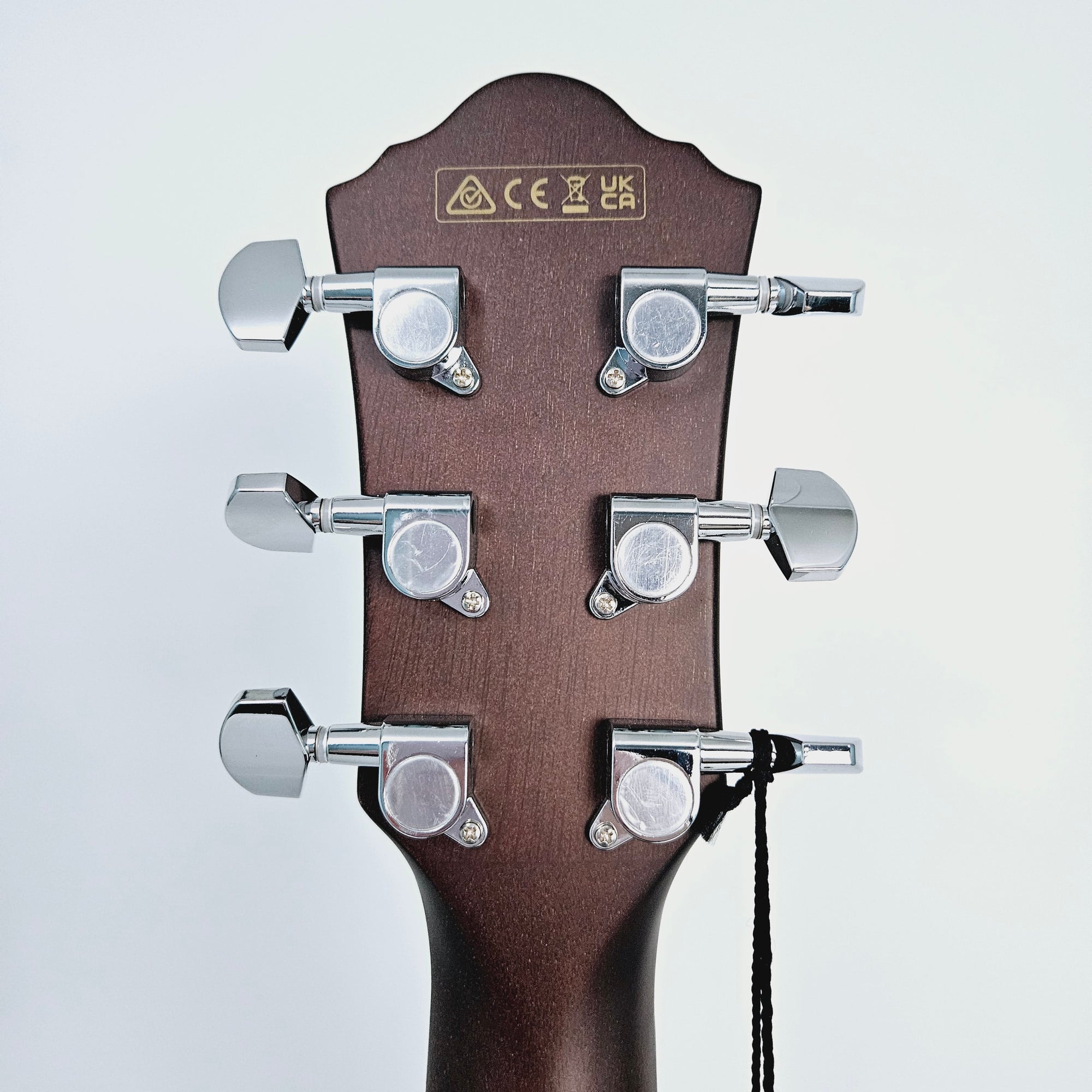 Ibanez Acoustic Electric Guitar - Vintage Violin AEG70VVH Headstock Back